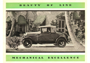 1930 Ford Mechanical Excellence