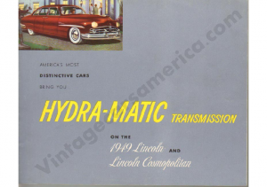 1949 Lincoln Hyda-Matic Transmission