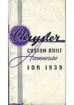 1939 Chrysler Accessories