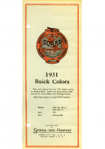 1931 Buick Color Chips
