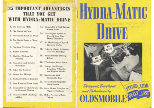 1940 Oldsmobile Hydra Matic Drive
