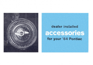 1964 Pontiac Dealer Installed Accessories Catalog
