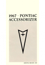 1967 Pontiac Pocket Accessorizer Catalog