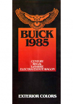 1985 Buick Exterior Colors Century-Regal-Lasbre-Electra Wagon
