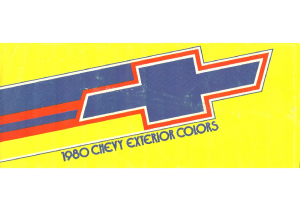 1980 Chevrolet Exterior Colors