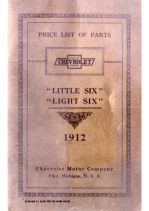 1912 Chevrolet Part Price List