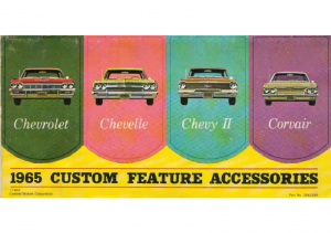1965 Chevrolet Accessories Folder