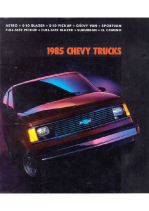 1985 Chevrolet Trucks Full Line